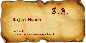 Bajza Manda névjegykártya
